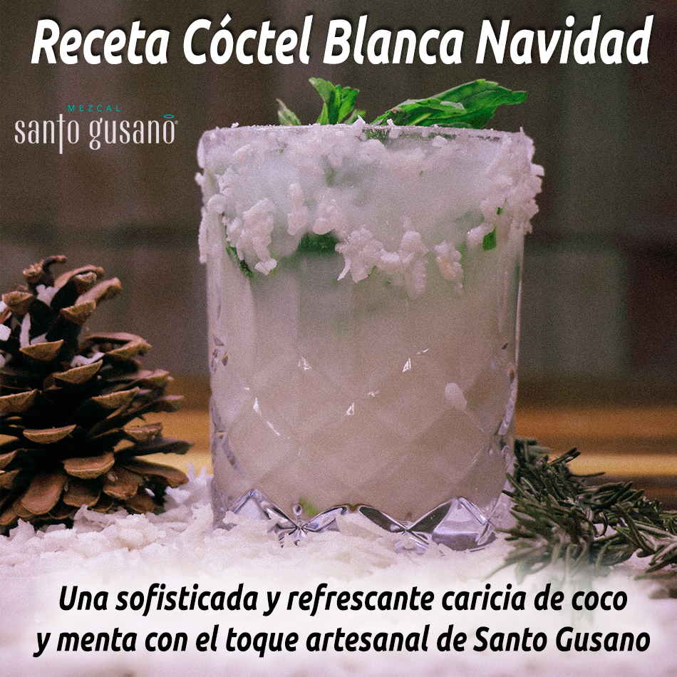 Receta Cóctel Blanca Navidad
